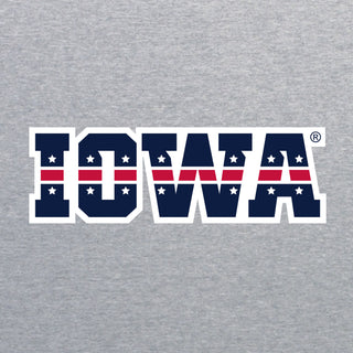 Iowa Hawkeyes Patriotic Wordmark T Shirt