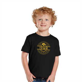 Iowa Sunny Circle Toddler T-Shirt  - Black