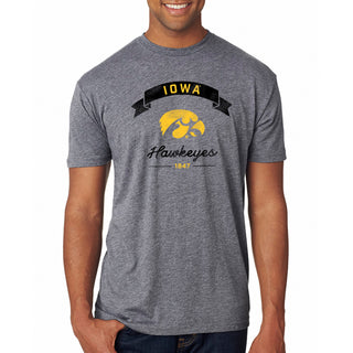 Iowa Ribbon Arc NLA Triblend T-Shirt - Premium Heather