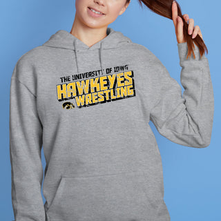 Iowa Wrestling Tech Hoodie - Sport Grey