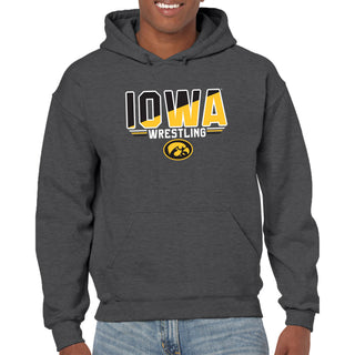 Iowa Wrestling Top Flight Hoodie - Dark Heather