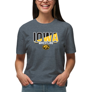 Iowa Wrestling Top Flight T-Shirt - Dark Heather