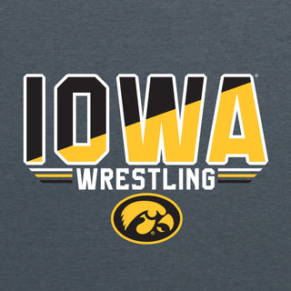 Iowa Wrestling Top Flight Hoodie - Dark Heather