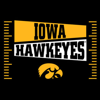 Iowa Hawkeyes Football Field Block T-Shirt - Black