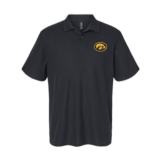 Iowa Hawkeye Oval EMB Softstyle Pique Polo