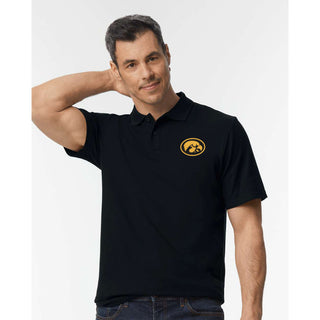 Iowa Hawkeye Oval EMB Softstyle Pique Polo