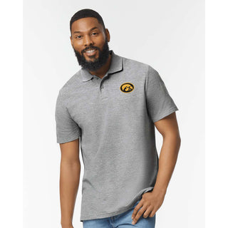Iowa Hawkeye Oval EMB Softstyle Pique Polo