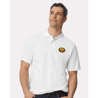Iowa Hawkeye Oval EMB Softstyle Pique Polo