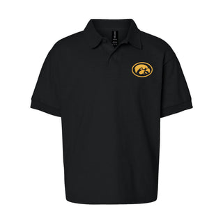 Iowa Hawkeye Oval EMB Youth Dryblend Jersey Polo