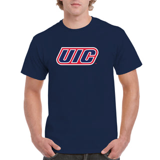 University of Illinois at Chicago Flames Primary Logo T-Shirt - Navy