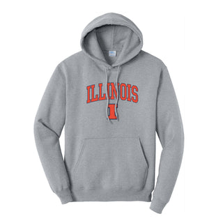 Illinois Arch Logo Tall Hoodie