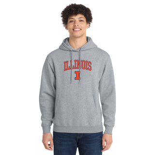 Illinois Arch Logo Tall Hoodie