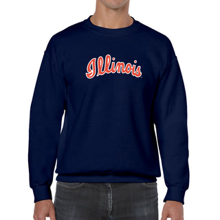Illinois Script Logo Crewneck Sweatshirt