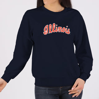 Illinois Script Logo Crewneck Sweatshirt
