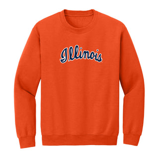Illinois Script Logo Crewneck Sweatshirt