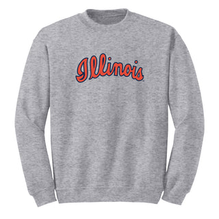 Illinois Script Logo Crewneck Sweatshirt