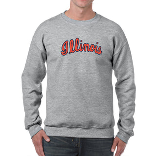 Illinois Script Logo Crewneck Sweatshirt