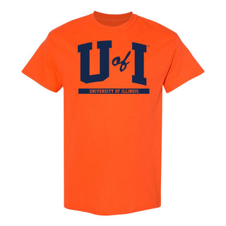 Illinois Fighting Illini Initial Arch T-Shirt - Orange