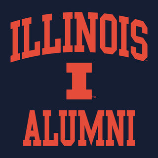Illinois Arch Logo Alumni T-Shirt - Navy
