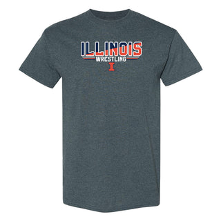 Illinois Wrestling Top Flight T-Shirt - Dark Heather
