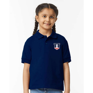 Illinois Badge Logo EMB Youth Dryblend Jersey Polo