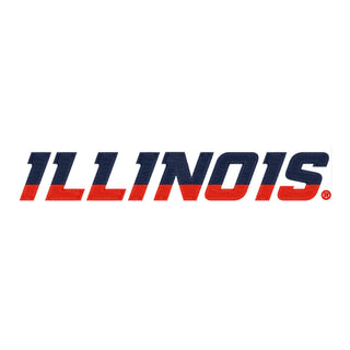 Illinois Wordmark EMB BTB Crewneck - White