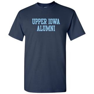 Upper Iowa Alumni Block T Shirt - Navy