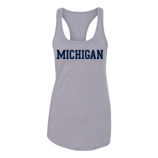 Michigan Basic Block Womens Racerback Tank
