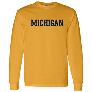 Michigan Basic Block Long Sleeve
