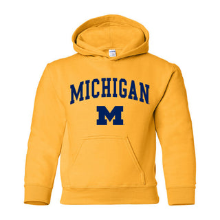Michigan Arch Logo Youth Hoodie