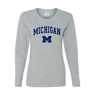 Michigan Arch Logo Womens Long Sleeve
