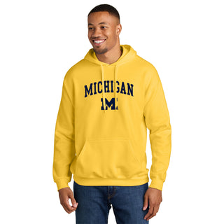 Michigan Arch Logo Softstyle Hoodie - Daisy