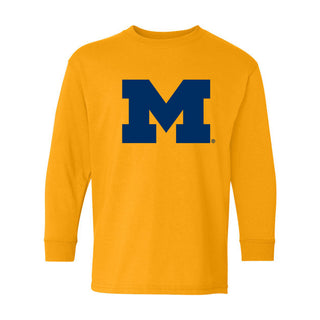 Michigan Primary Logo Youth Long Sleeve