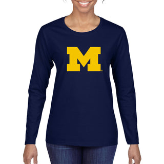 Michigan Primary Logo Womens Long Sleeve