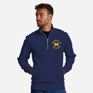 Michigan Old School Circle JA BTB 1/4 Zip