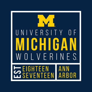 Michigan Box Label Crewneck - Navy