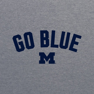 Michigan Go Blue Arc NLA Triblend T-Shirt - Premium Heather