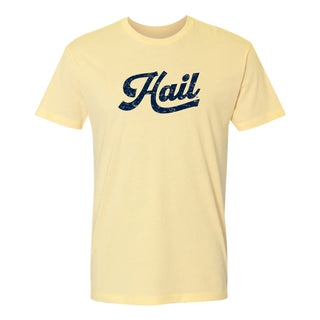 Michigan Hail Script NLA T-Shirt - Banana Cream