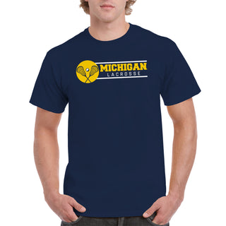 Michigan Lacrosse Spotlight T-Shirt - Navy