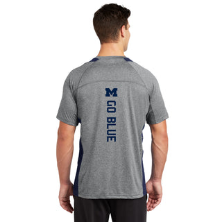 Michigan Novamentum Colorblock Contender T-Shirt - Vtg Heather/Navy