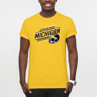 Michigan Wolverines Action Cheer T-Shirt - Daisy