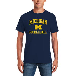 Michigan Wolverines Arch Logo Pickleball T-Shirt - Navy
