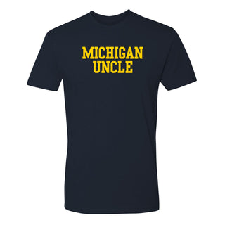 Michigan Basic Block Uncle NLA T-Shirt - Midnight Navy