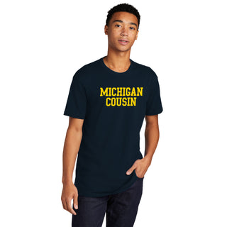 Michigan Basic Block Cousin NLA T-Shirt - Midnight Navy