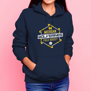 Michigan Wolverines Field Hockey Hex Hoodie - Navy