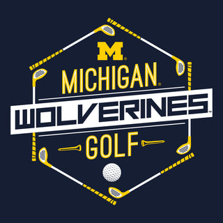 Michigan Wolverines Golf Hex Hoodie - Navy