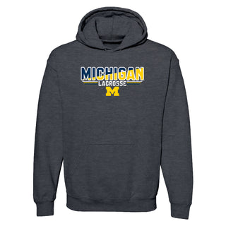 Michigan Lacrosse Top Flight Hoodie - Dark Heather