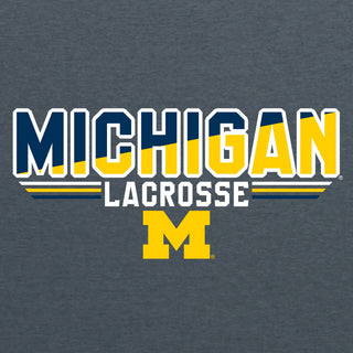 Michigan Lacrosse Top Flight Hoodie - Dark Heather