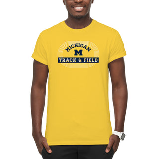 Michigan Track & Field Emblem T-Shirt - Daisy