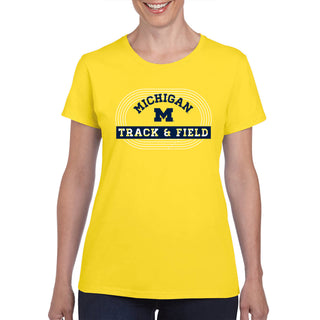 Michigan Track & Field Emblem Women's T-Shirt - Daisy